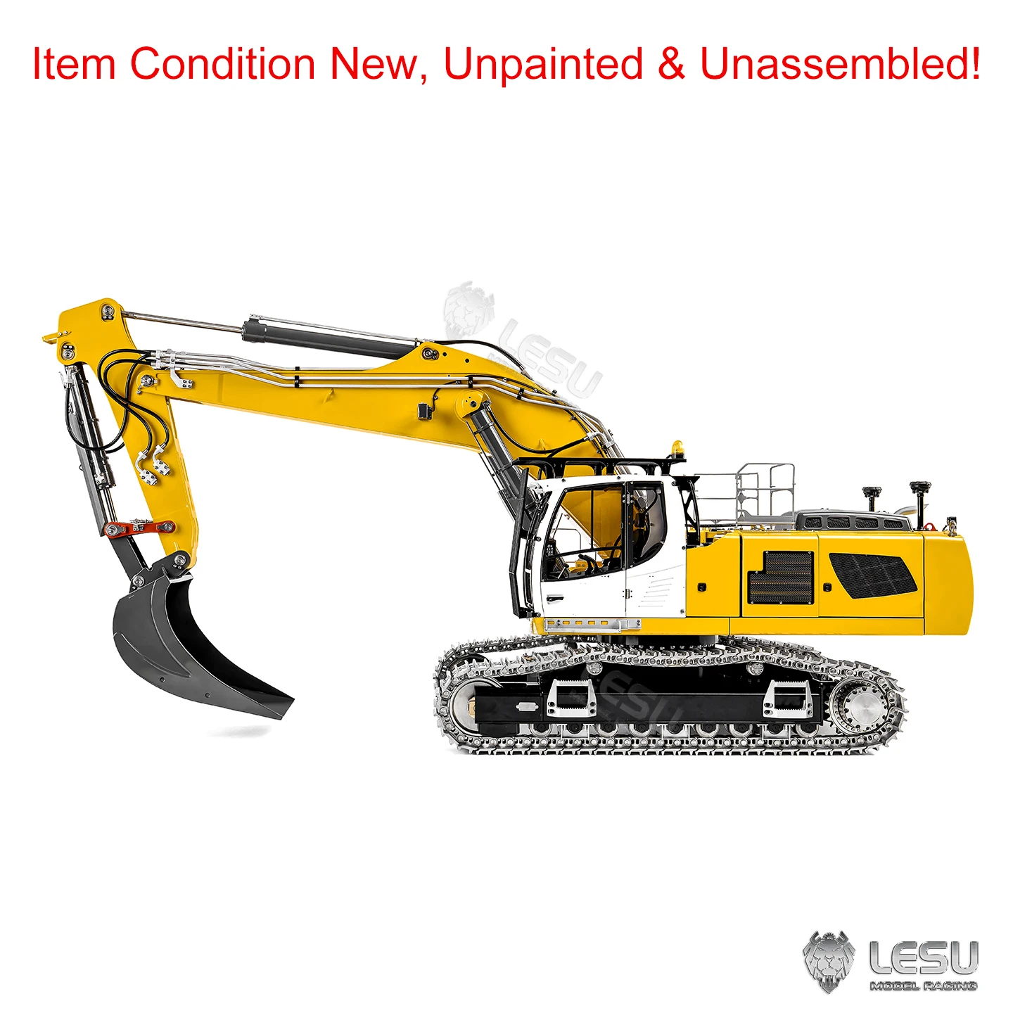 

LESU 95% Metal 2 Arms 6CH LR956 1/14 Remote Control Hydraulic Excavator RC Digger Construction Vehicle 4MPA Dual Pumps Light