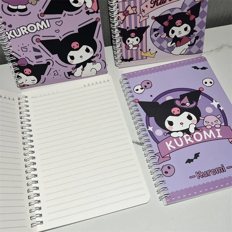 Cartoon Sanrio Hello Kitty Kuromi Notebook A5 Coil Notebook Kawaii Minimalist Student Notebook School Writing Tool Office Suppli