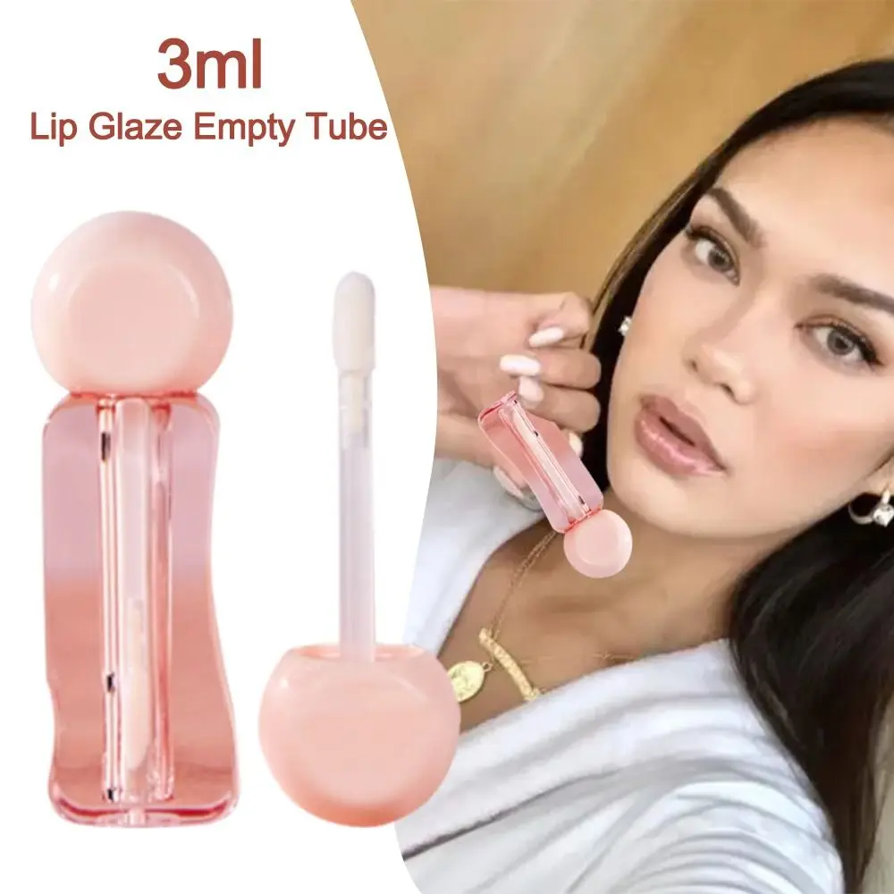 Refillable Lip Glaze Empty Tube Vials Packing Container 3ML Lip Gloss Tube Makeup Tool Thick Rod Eyelash Tube Women Lady Girl