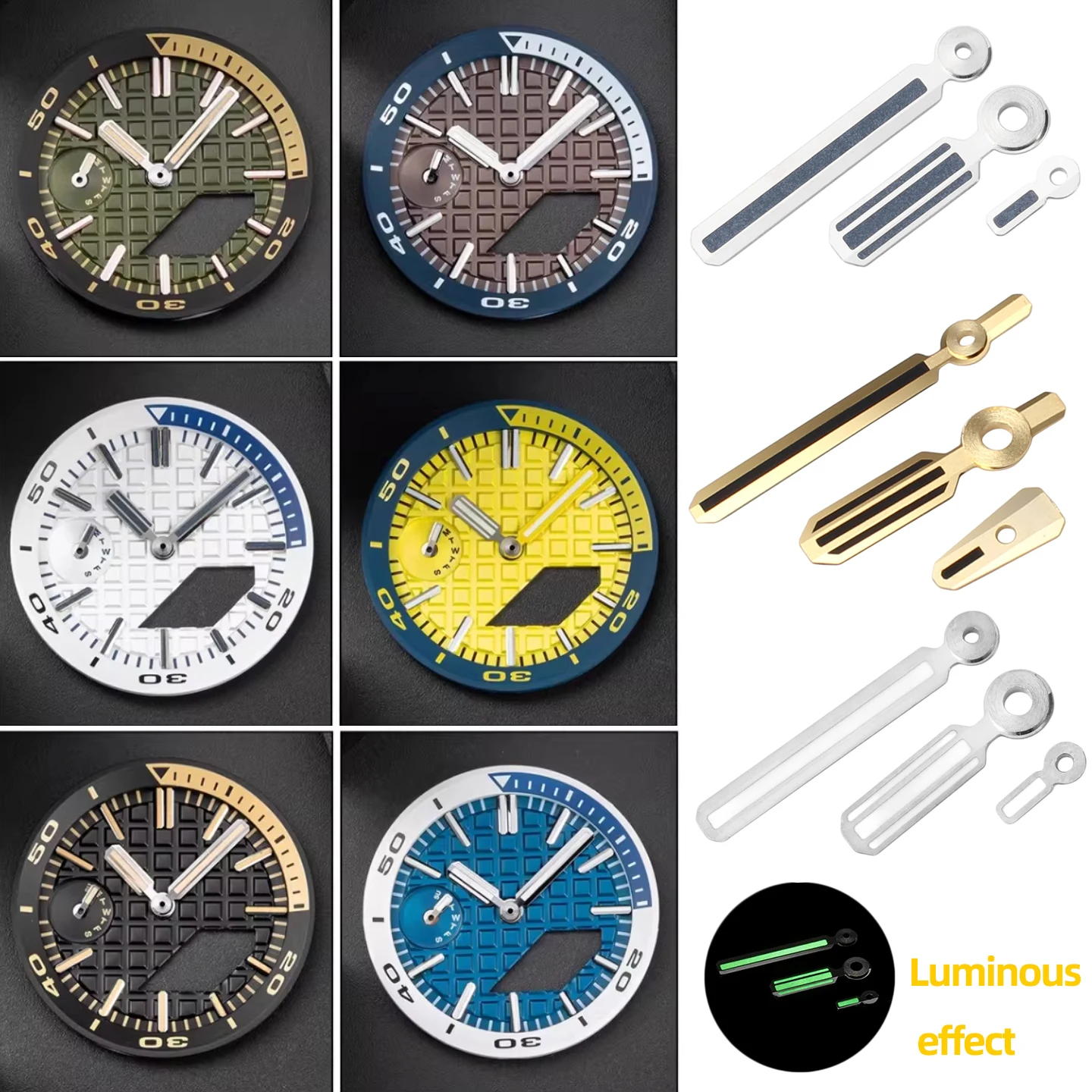 DIY Modified Chapter Ring Dial Index Hour Marker Kit For Casio GA-2100 GA-2110 2IN1 3IN1 Watch Dial Ring Replacement Parts