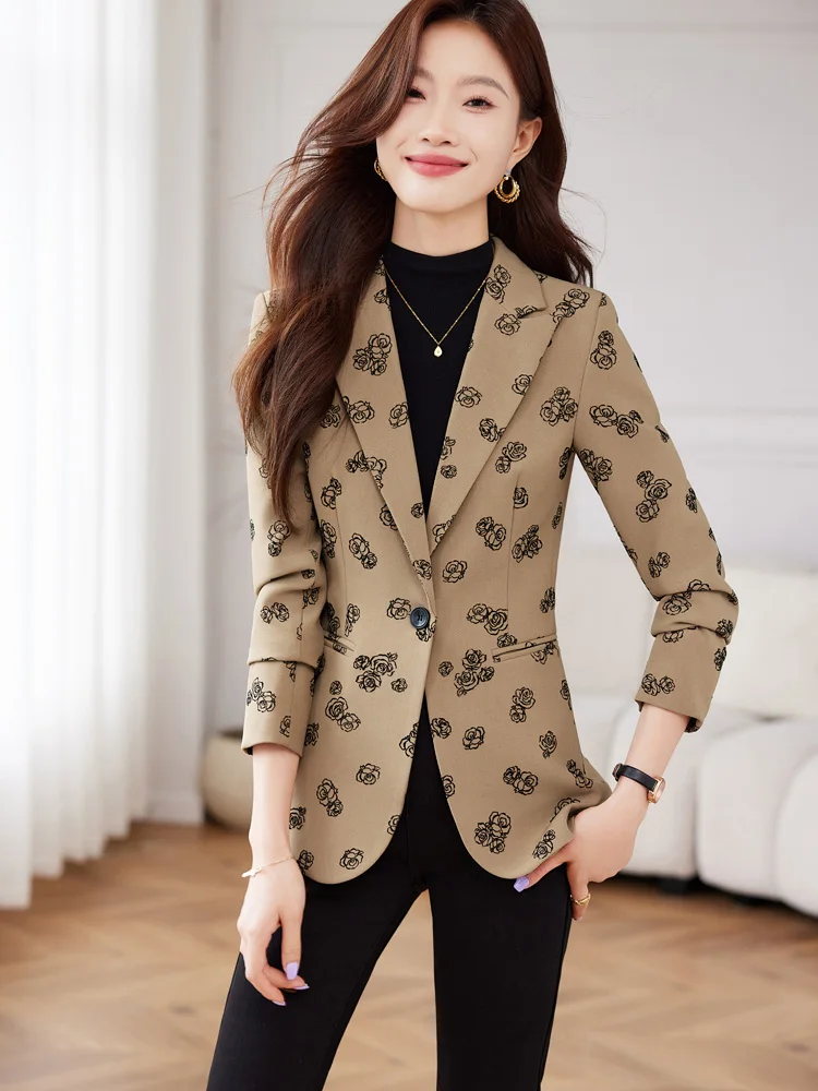 Fashion new professional women\'s spring and summer high-quality, suit jacket, show elegant temperament