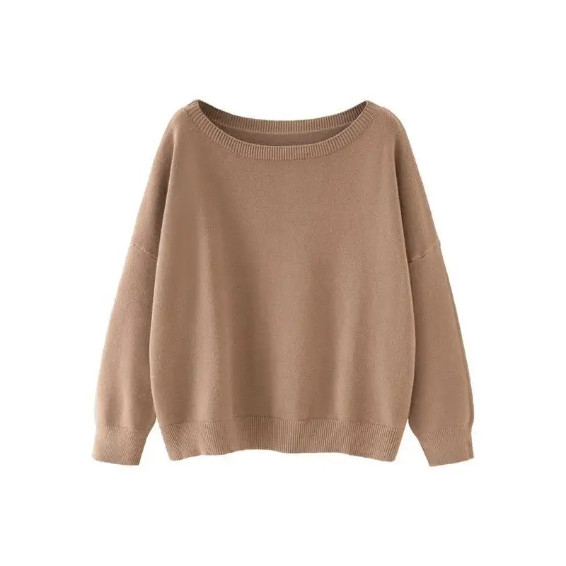 

A8585 Мужской вязаный круглый свитер Ne, женский круглый свитер с плоским плетением Ne, модная внутренняя одежда для зимнего сезона