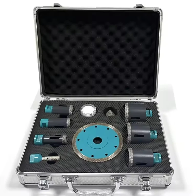 Ceramic Drill Bits Brazed Diamond Hole Saw Kit M14 Brazed Diamond Tools Cutting Bit Ceramic Tile Hole Saw Set