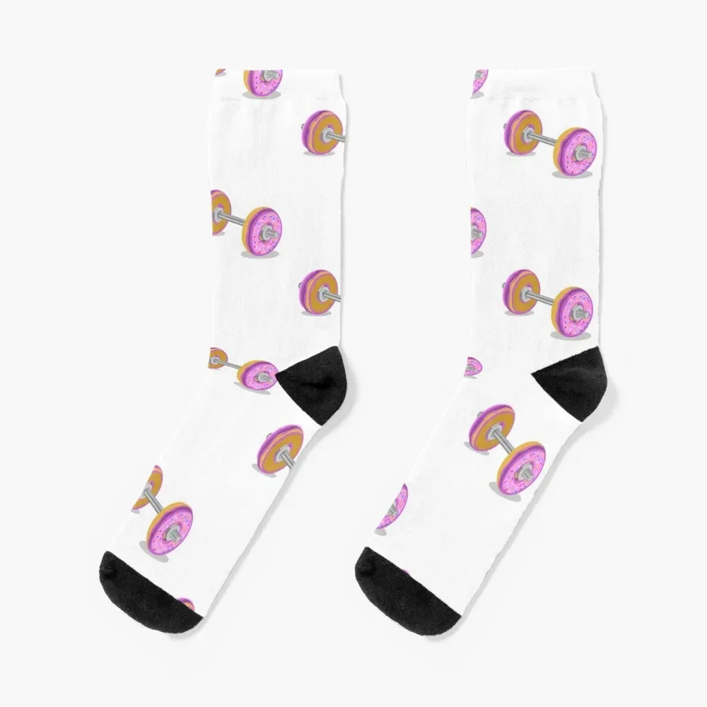 

Donut Barbell Socks ankle crazy Boy Child Socks Women's