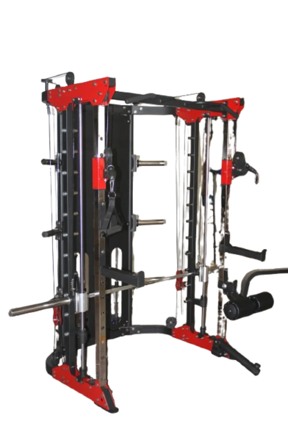 Commercial Professional Power Rack With All-in-One Cable Machine Squat Smith Machine Multi-Function Gym Trainer Plate LoadedNew