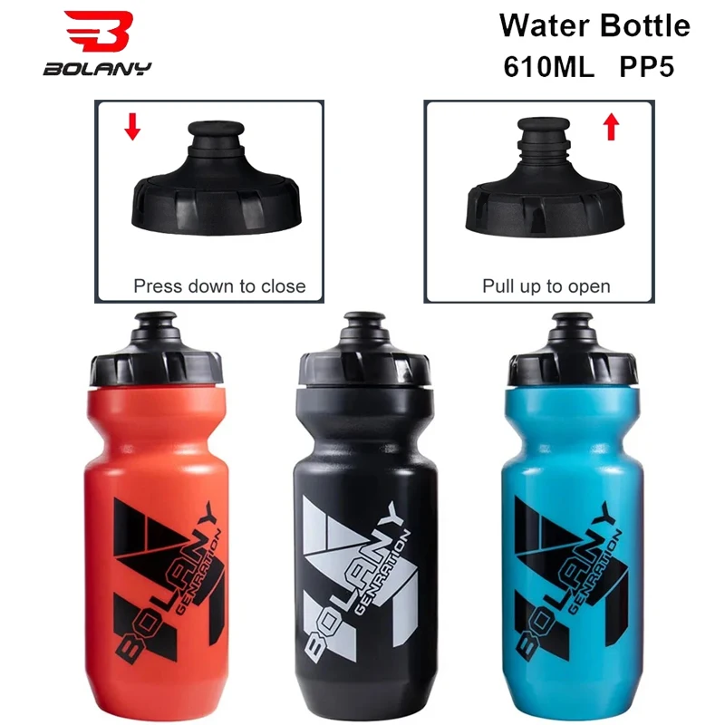

Bolany Bicycle Water Bottle 610ml Large Capacity PP5 Lightweight Gym Outdoor Cycling Portable Water Bottle Cycling Supplies