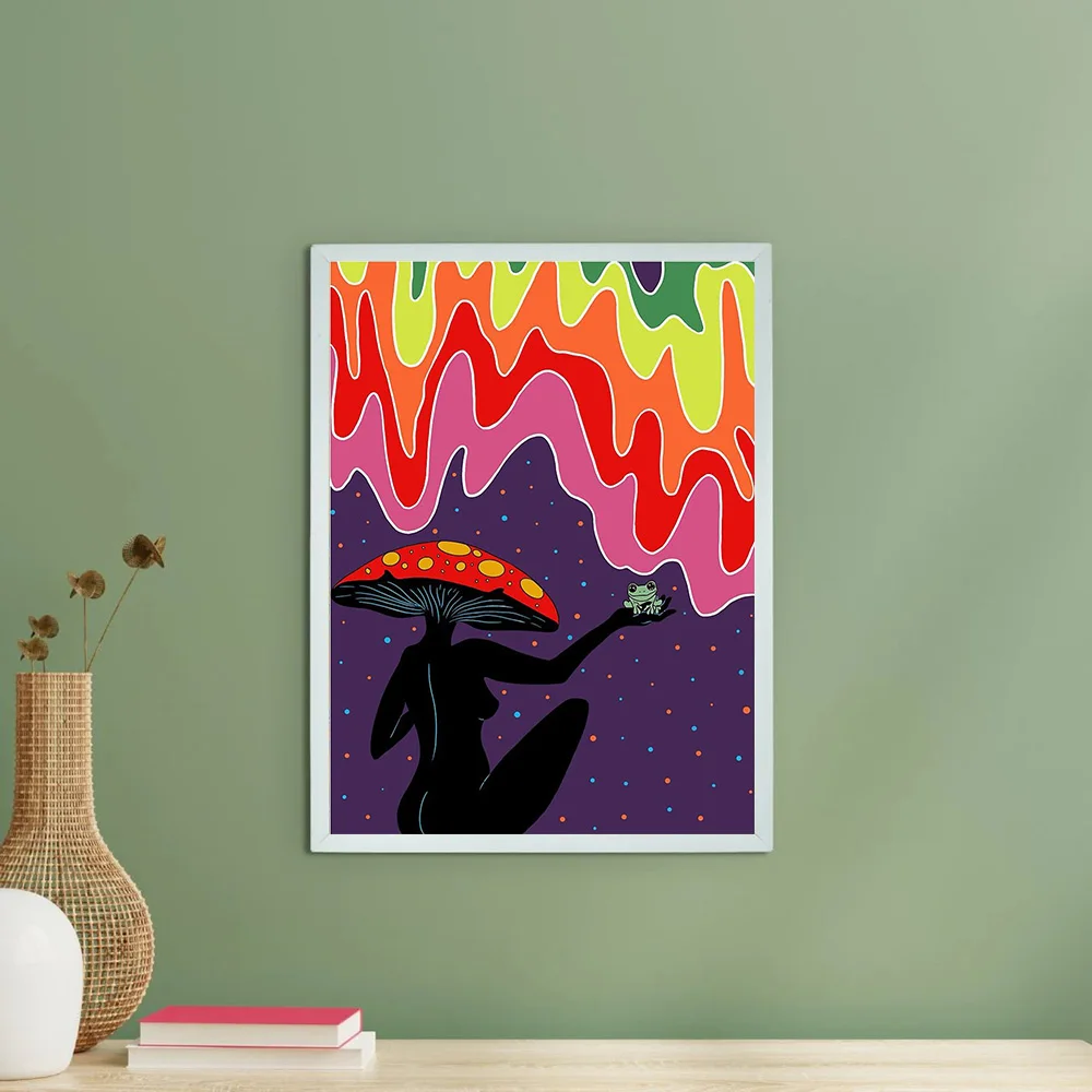 خمر زهرة نباتية قماش جدار الفن يطبع ديكور المنزل غرفة المعيشة غرفة نوم الجمالية النباتية الأزهار الطبيعة Cottagecore وول #6