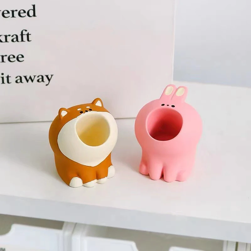 Nail Art Grinding Head Bit Holder Cute Nail Drill Bits Holder Container Display Rack Nail Brushes Holder Nail Bit Storage Tools