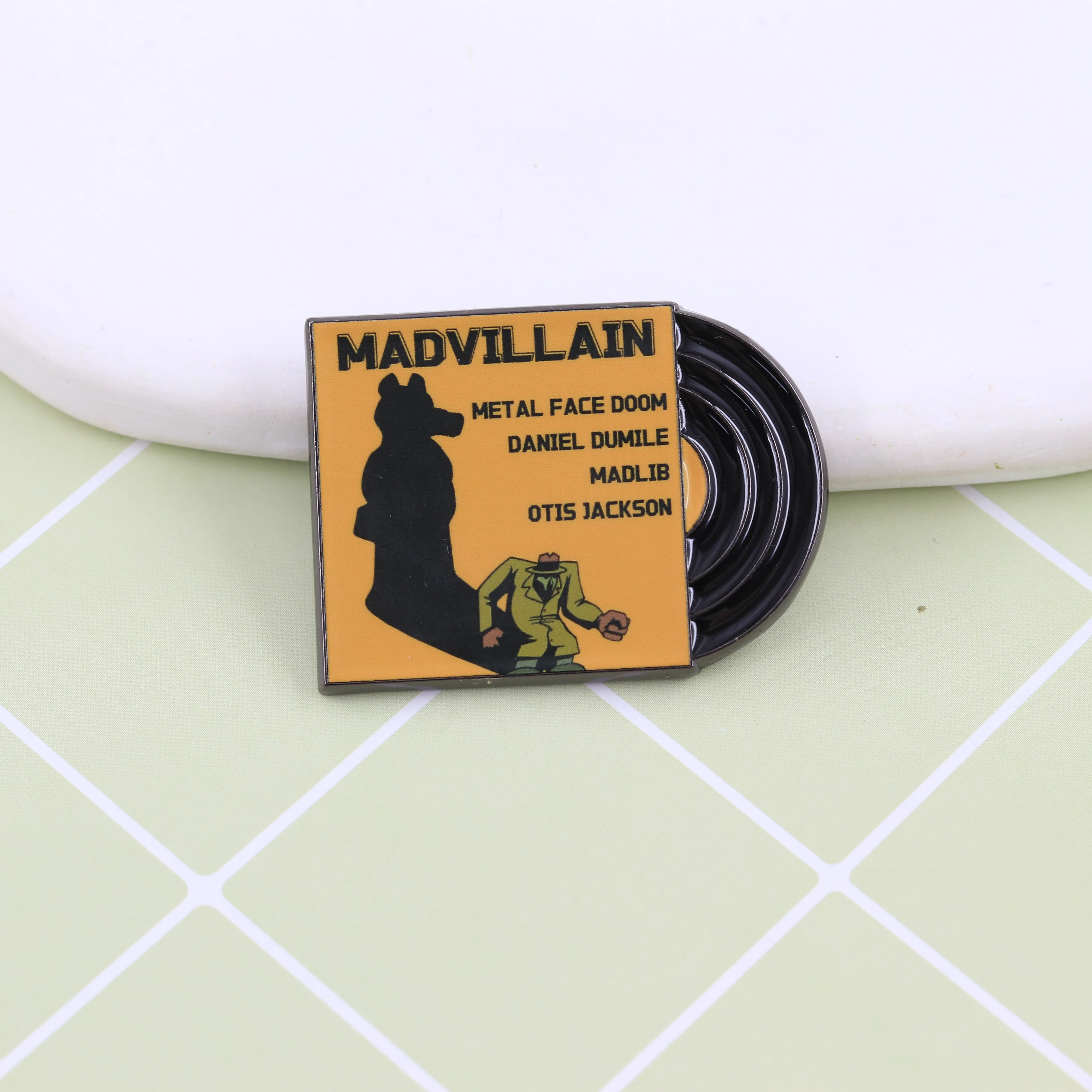 Vinyl-Schallplatten-Emaille-Pins Musikalbum-Brosche Kollektion MF-DOOM Metall-Abzeichen Hip-Hop-Rock-Band Anstecknadel Fanschmuck Geschenk – Detail 13