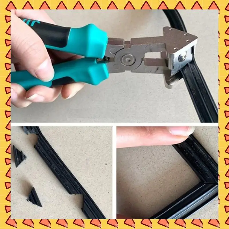 

A008 2X V-Shaped Rubber Strip Scissors 90 Degree For Doors Window Sealing Industrial Grade Right Angle Rubber Strip Scissors