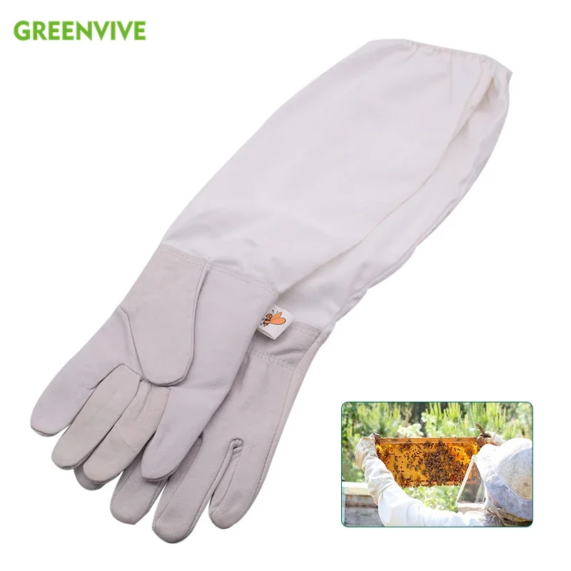 

Beekeeping Gloves Protective Sleeves Goatskin Beekeeper Gloves Professional Beekeeper Anti-bee Gloves Apiculture BeeKeeping Tool