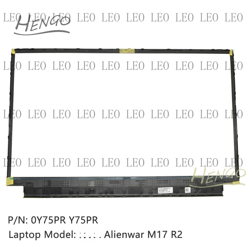 SS New 0Y75PR Y75PR For DELL Alienwar M17 R2 LCD Front Bezel Frame Cover Trim Bezel