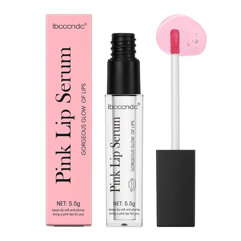 Roze Lip Serum Lip Plumping Gloss Langdurige Vochtinbrengende Crème Zorg Lippenstift Verminderen Lip Fijne Lijntjes Lip Voller Make-Up