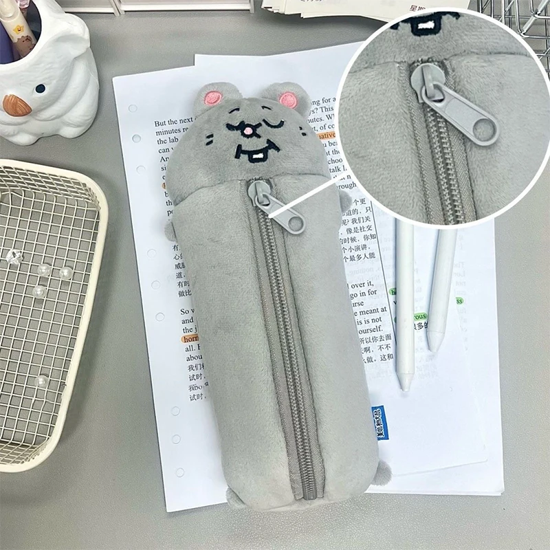Fashion Cartoon Pencil Pouch Large Capacity Pen Case Cute Cosmetic Bag Multifunctional Student Stationery Storage Bag Gifts