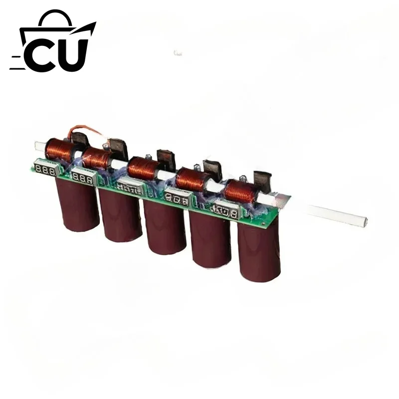 New Generation, Multi-level Electromagnetic Gun, DIY or Finished, 5-7 Level Coil Gun Dual Indicator Meter, Teaching Model