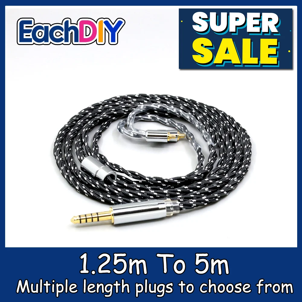 

OCC Mixed OFC Twisting Nylon Earphone Cable For Dunu T5 Titan 3 T3 (Increase Length MMCX) Earphone LN008753