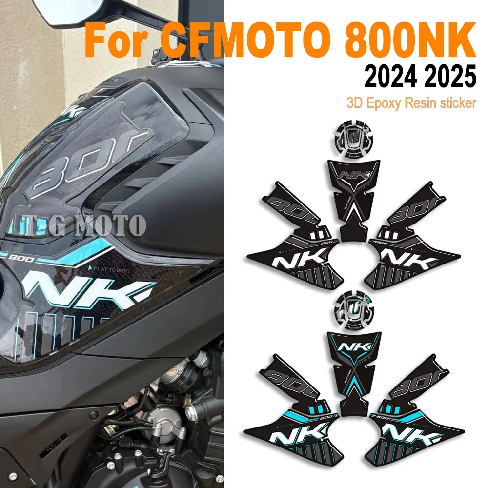 

For CFMOTO 800NK Motorcycle Tank Pad Side Grips Gas Fuel Oil Knee Protector Stickers Decals CF MOTO 800 NK 800nk 2024 2025