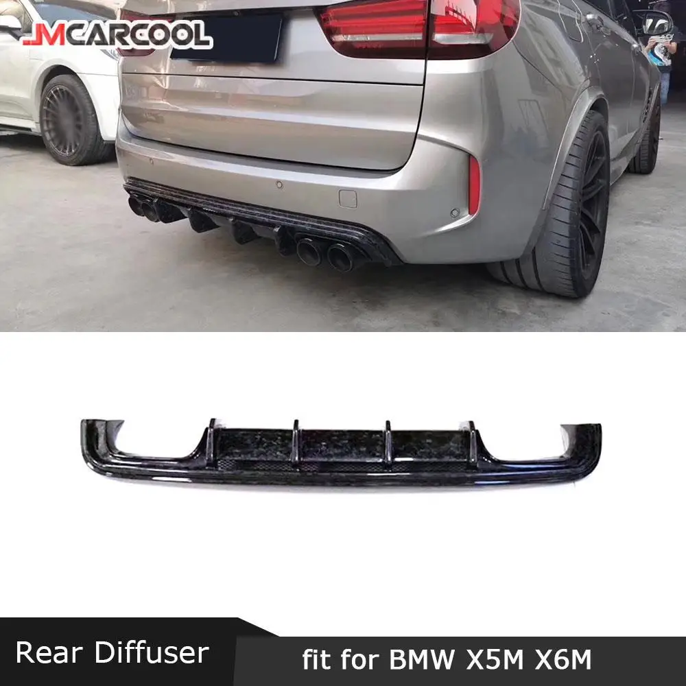 

JMCARCOOL для BMW X5M F85 X6M F86 2015-2018 задний диффузор из углеродного волокна FRP плавники в стиле акулы защитная пластина автомобильный бампер защита