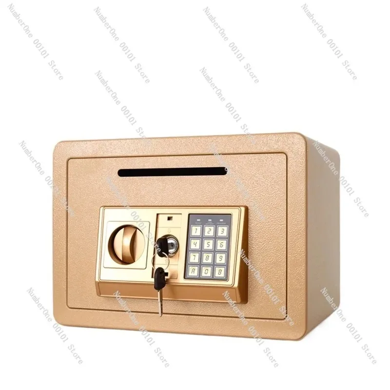 

Small Home Safe, Anti-Theft Family Password Safe, Mini Coin Deposit Box for Home and Office Security