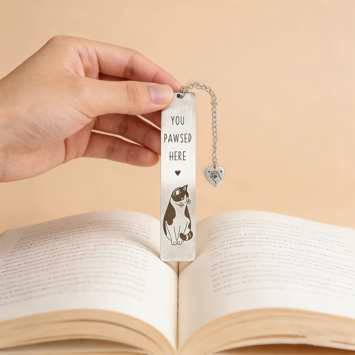 1pc Cat Bookmark, Cute Book Lover Gifts   Kitten Pet Book Marker Kawaii Animal Page Markers Funny Reading Accessories for Women