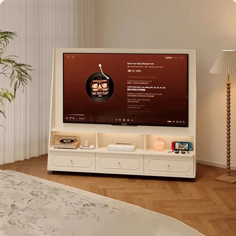 Rotation Movable Tv Stands With Wheels Modern Glamour Unique Tv Stands Chic  Mueble Salón Tv Furniture Living Room