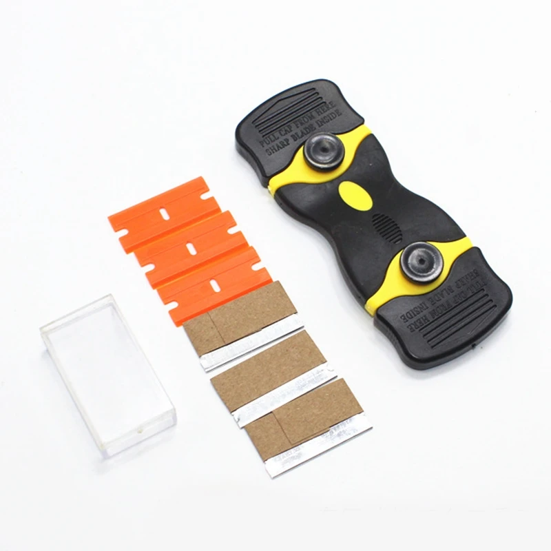 Razor Scraper Blade Tool Car Window Glass Stovetop Vinyl Film Sticker Tint Glue Cleaner Phone Screen Squeegee