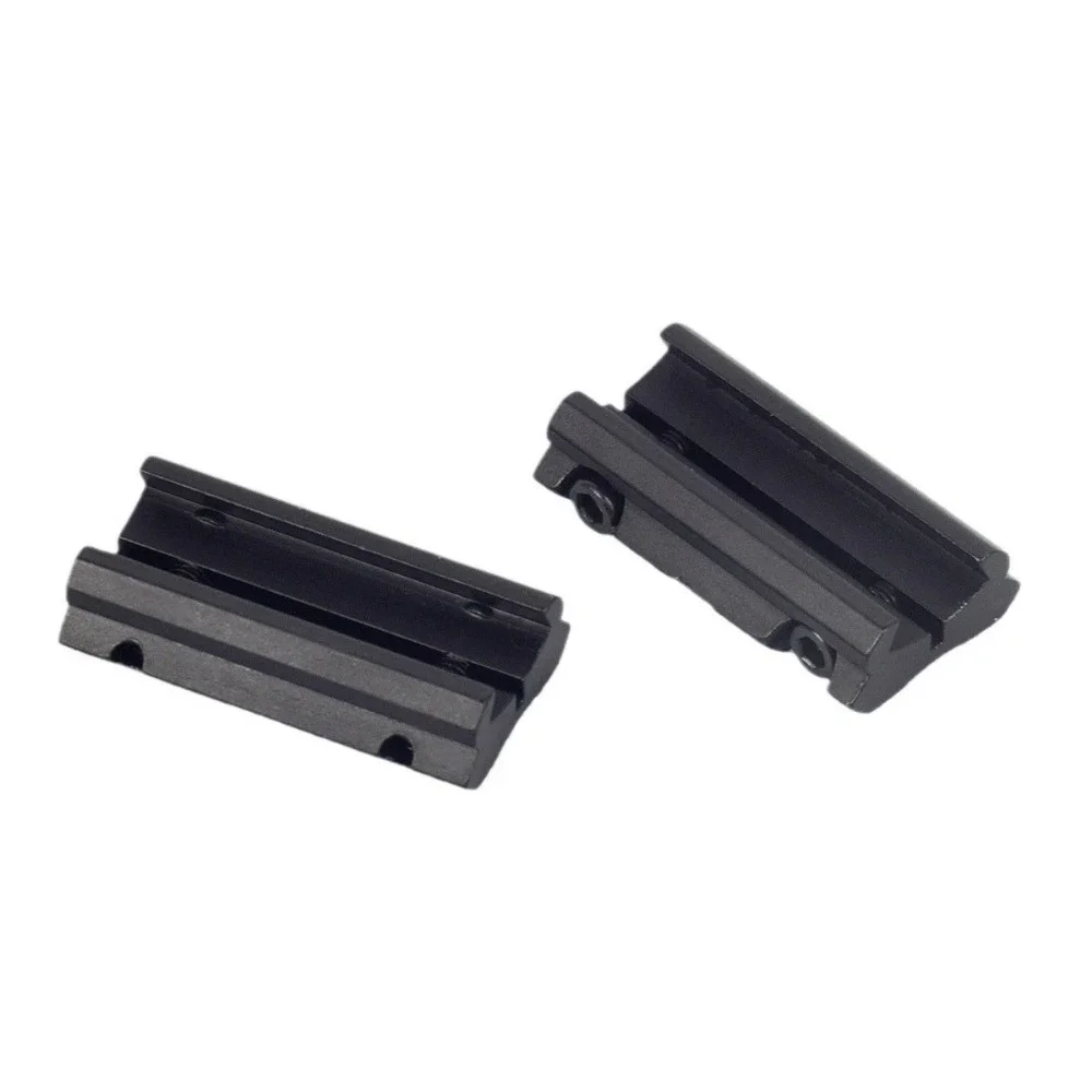 2 قطعة/المجموعة 11 مللي متر تتوافق إلى 7/8 "20 مللي متر Picatinny ويفر السكك الحديدية محول بندقية نطاق جبل سبائك الألومنيوم الصيد اكسسوارات #4