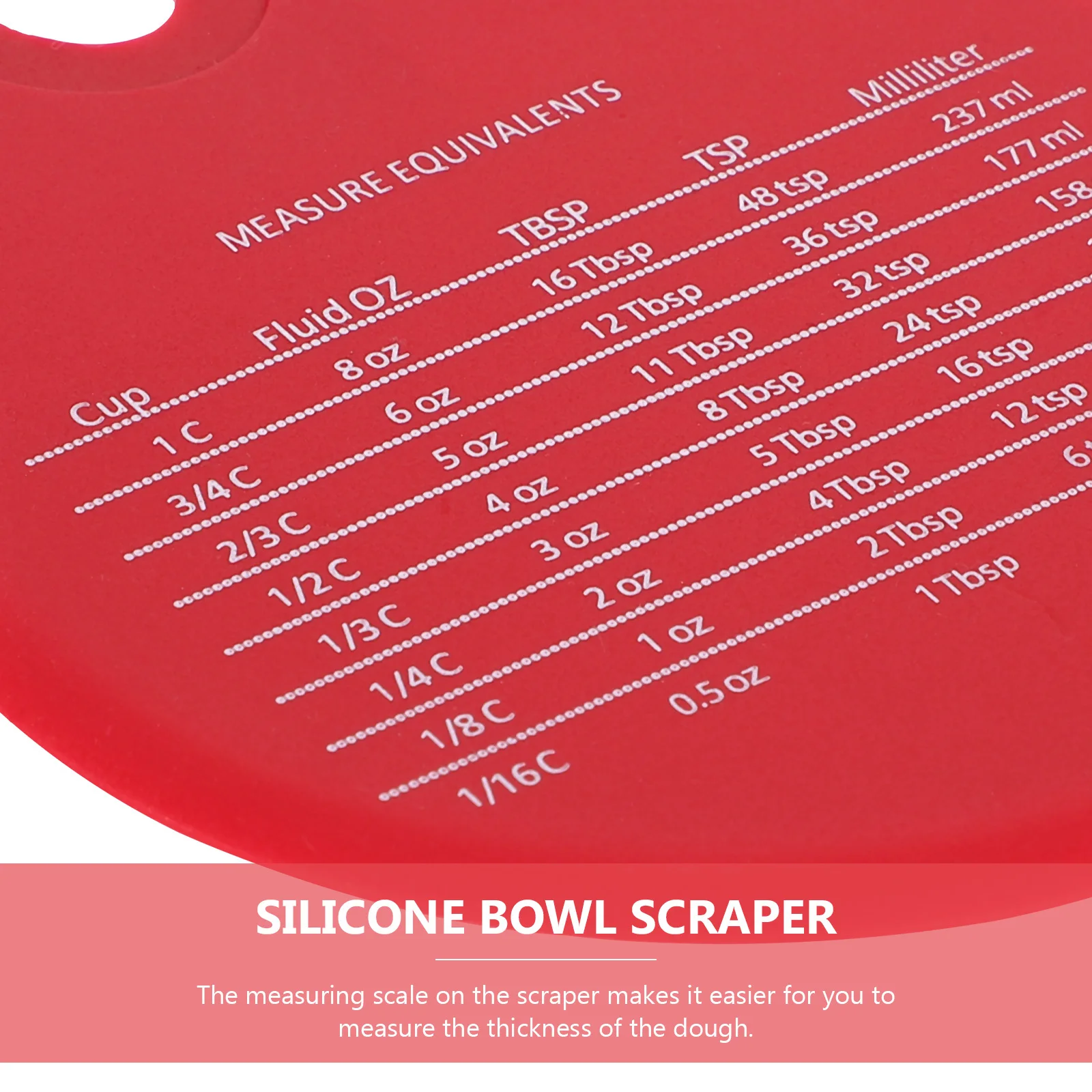 

Silicone Dough Scraper With Scale Multi-Function Baking Cutter Kitchen Gadget Pastry Bread Tool Bowl Scraper