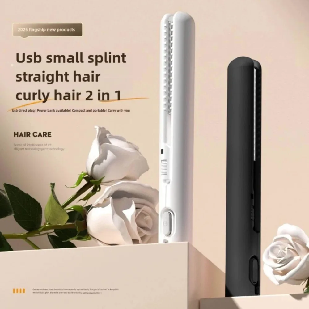 

Portable Mini Hair Straightener Lightweight 180 Degrees Celsius Constant Temperature Control, Suitable for Bangs and Short Hair