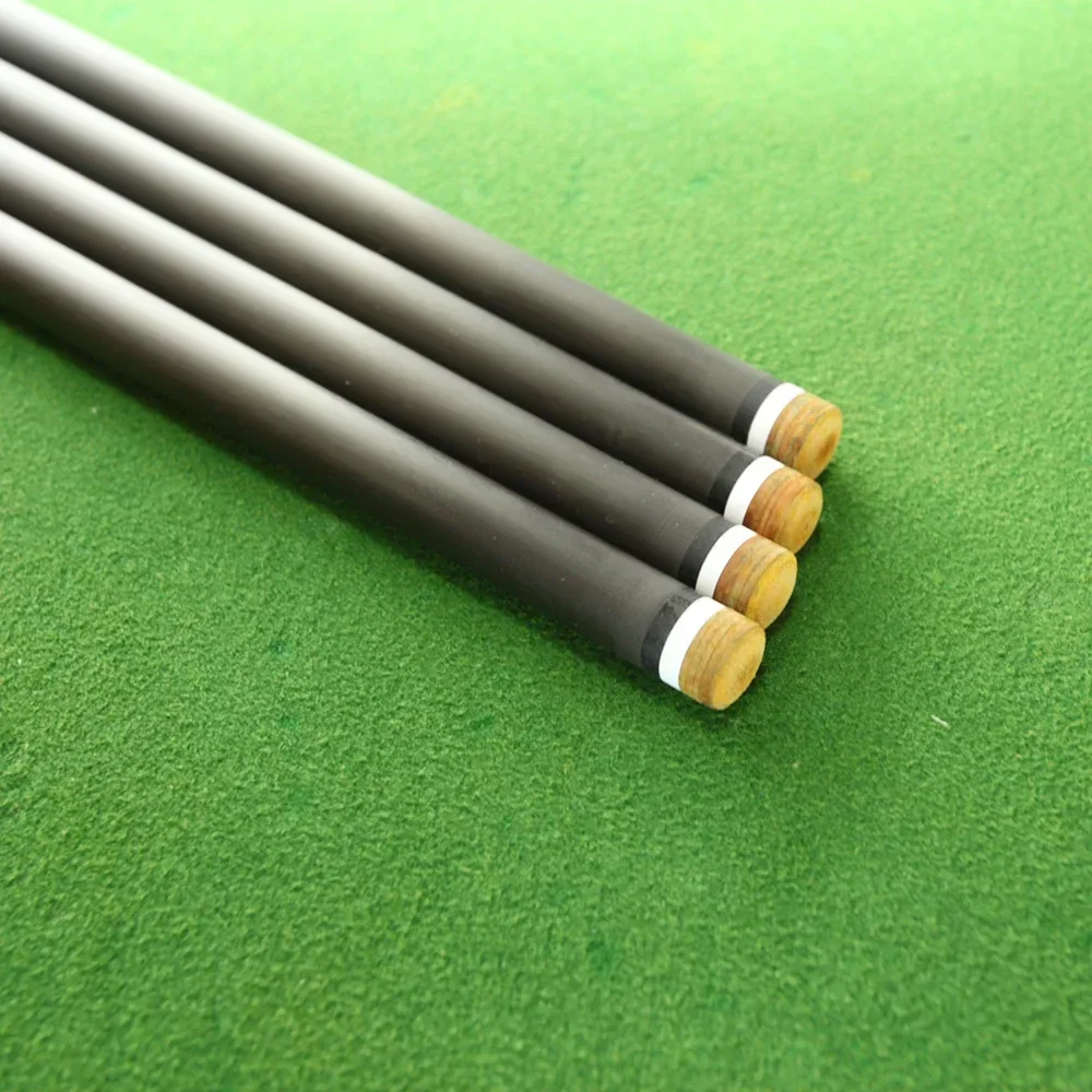 12mm Tip Shaft Carbon Fiber 690mm 29in Black Technology Pool Cue Shaft for Snooker & Billiard Cue Pro Taper Conical Shaft