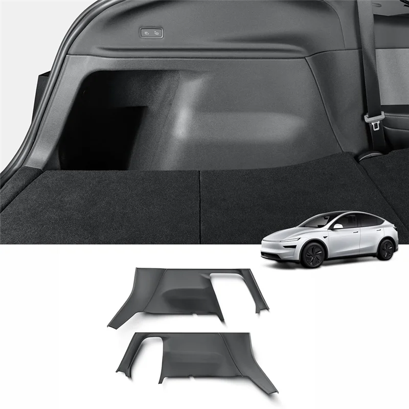 

Для Tesla Model Y задний багажник, боковая защитная крышка Juniper 2025, левая и правая панель, защитный коврик для багажника