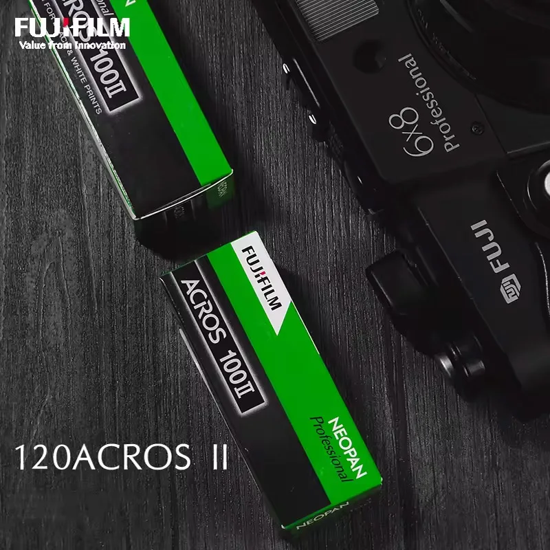 1-10 لفة Fujifilm NEOPAN Acros II iso 100 أفلام 120 مللي متر فيلم للطباعة المهنية أبيض وأسود 36 ورقة لكاميرا فيلم 120