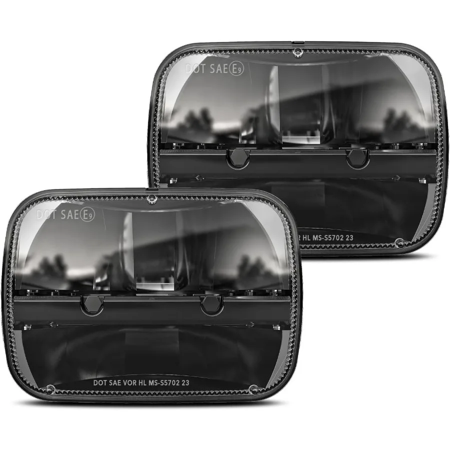 

1 Pair 105W Rectangular 5x7 6x7 Inch LED Headlight High Low Beam Headlamp for OffRoad Vehicles and Trucks Compatible with Jeep
