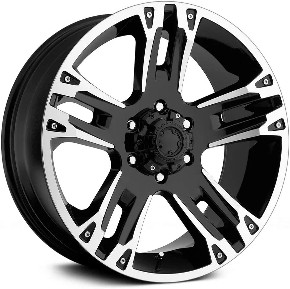 for suv 15 16 inch high quality off-road wheel hub matte black glossy black glossy decorative rivets hard off-road