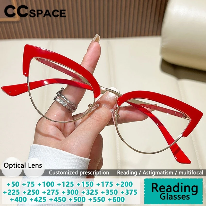 Sexy Cat Eye Metal Eyeglass Frame Women Reading Glasses Anti Blue Light Optical Lenses Prescription glasses  9916