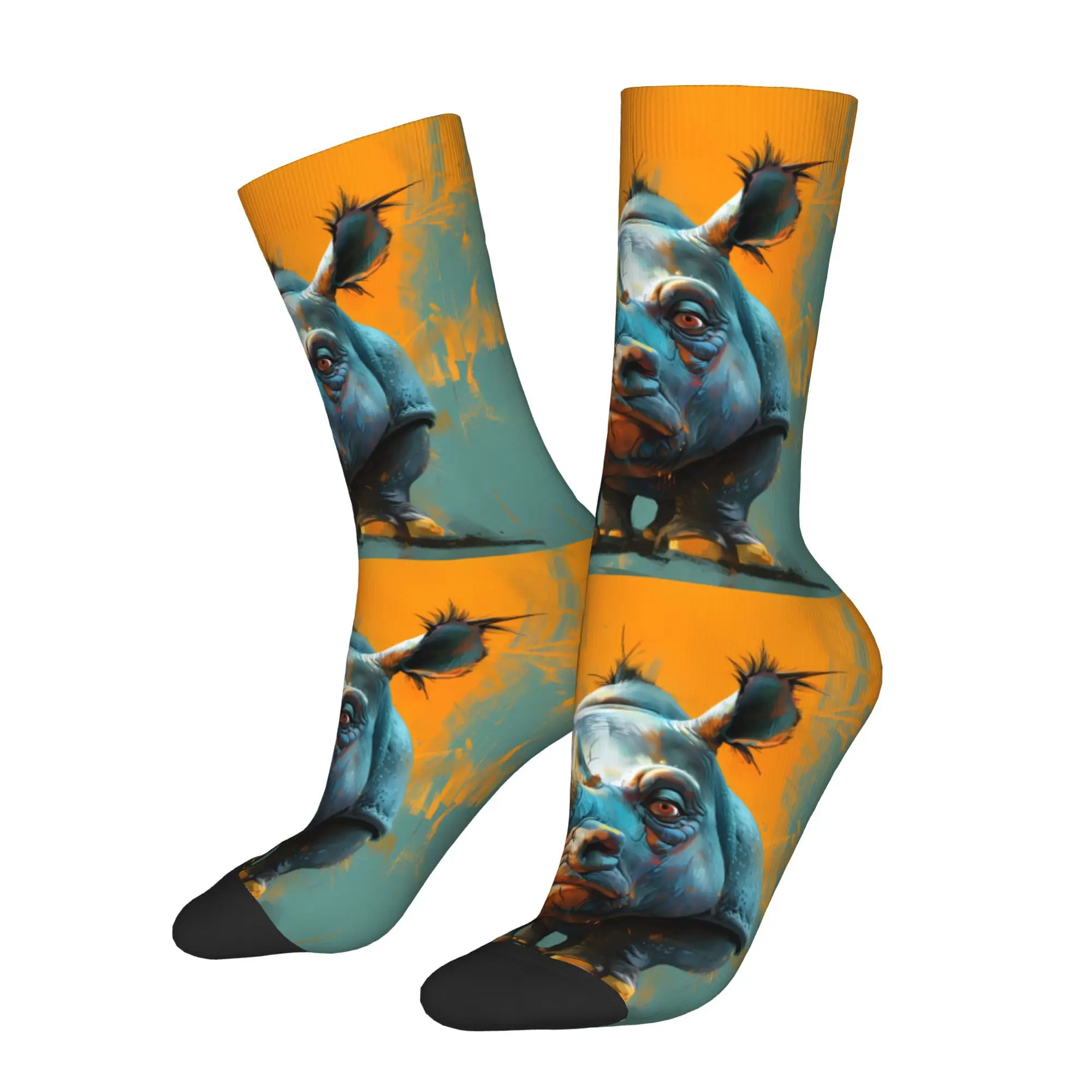 

Rhinoceros Socks Male Mens Women Spring Stockings Polyester