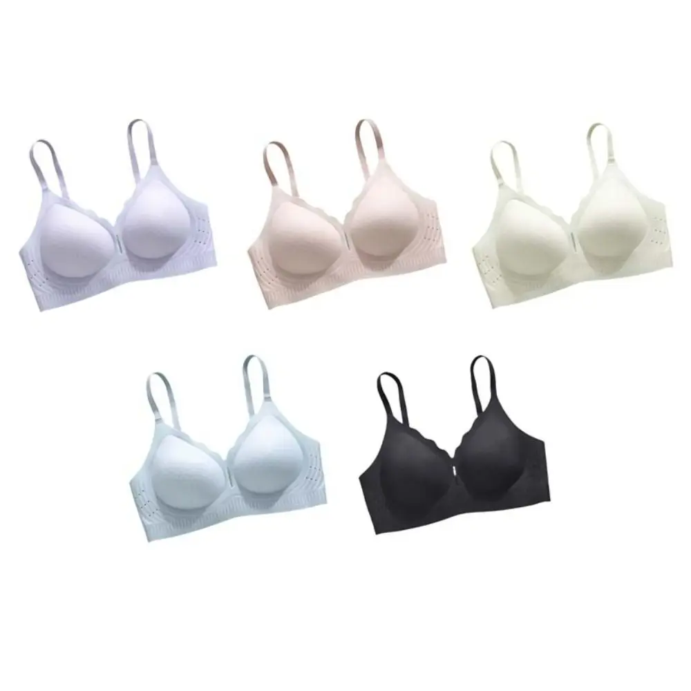 Traceless Jelly Nahtloser BH, stoßfest, Anti-Durchhängen, Büstenhalter für Damen, einfarbig, Dessous, Push-Up-Unterwäsche, Laufen