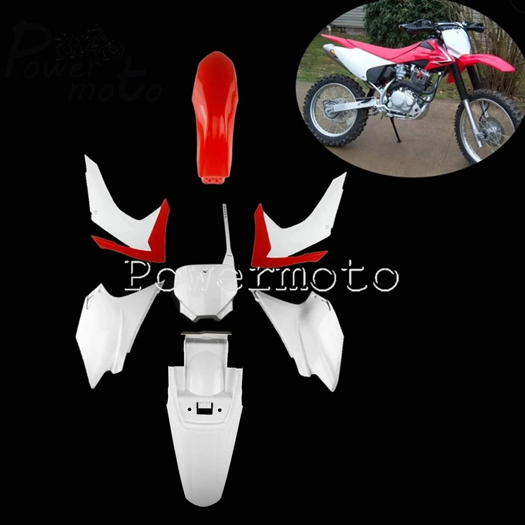 Enduro ABS Plastic Complete Fairing Kit Bodywork Frame Cover for Honda CRF230F 2015-2019 Rear Fender Number Plate Side Panel 7pc