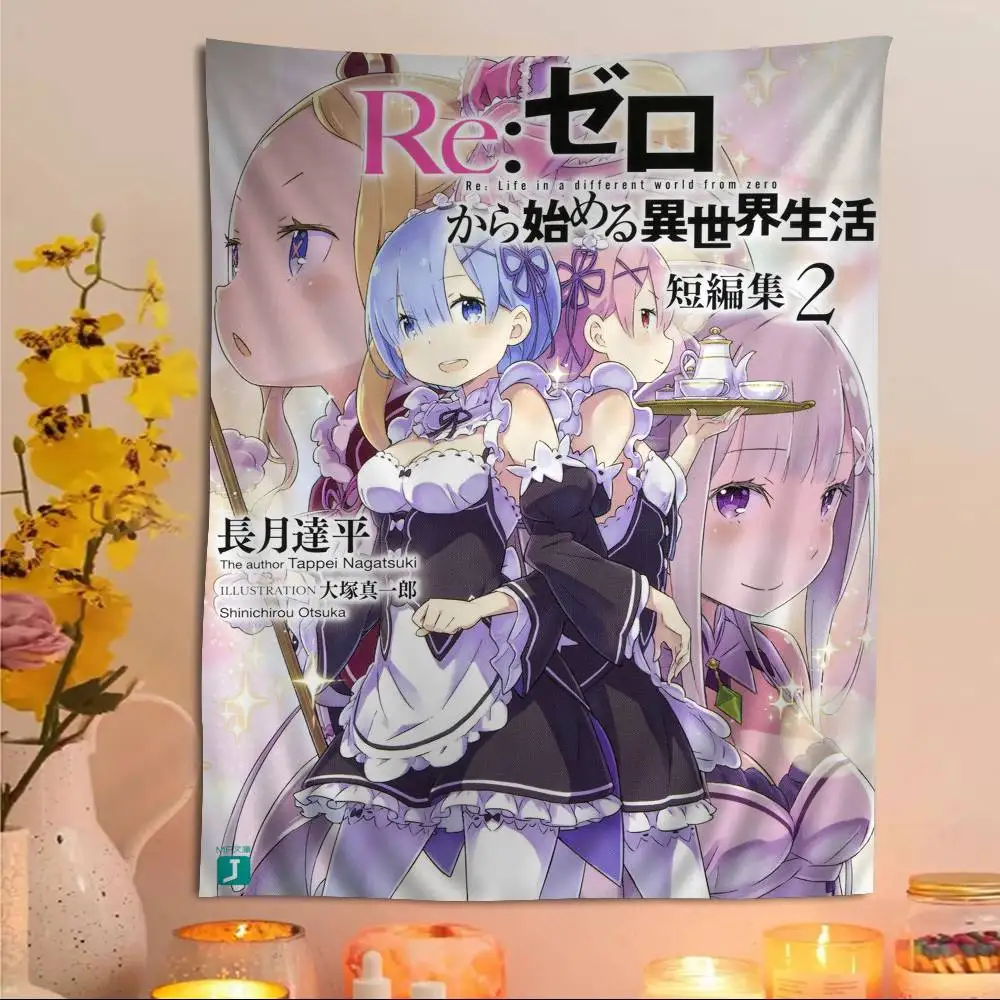 الرسوم المتحركة إعادة L-Life في D-Different W-World من Z-Zero الكرتون نسيج الجدار الشنق الديكور ديكور المنزل المنزلي #1