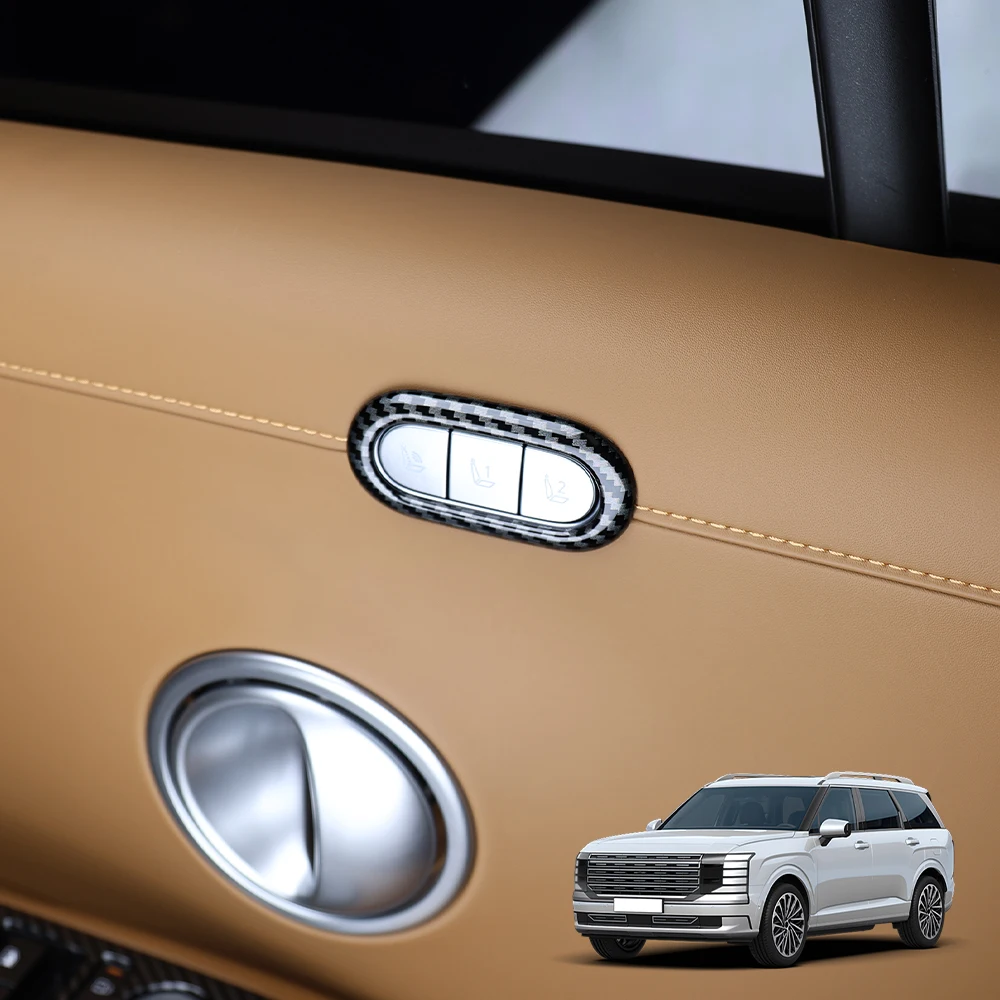 

Для Hyundai Palisade LX3 2026, внутренняя защитная крышка: ABS, кнопка управления сиденьем памяти, защита панели, двойная версия, подходит для LHD/RHD