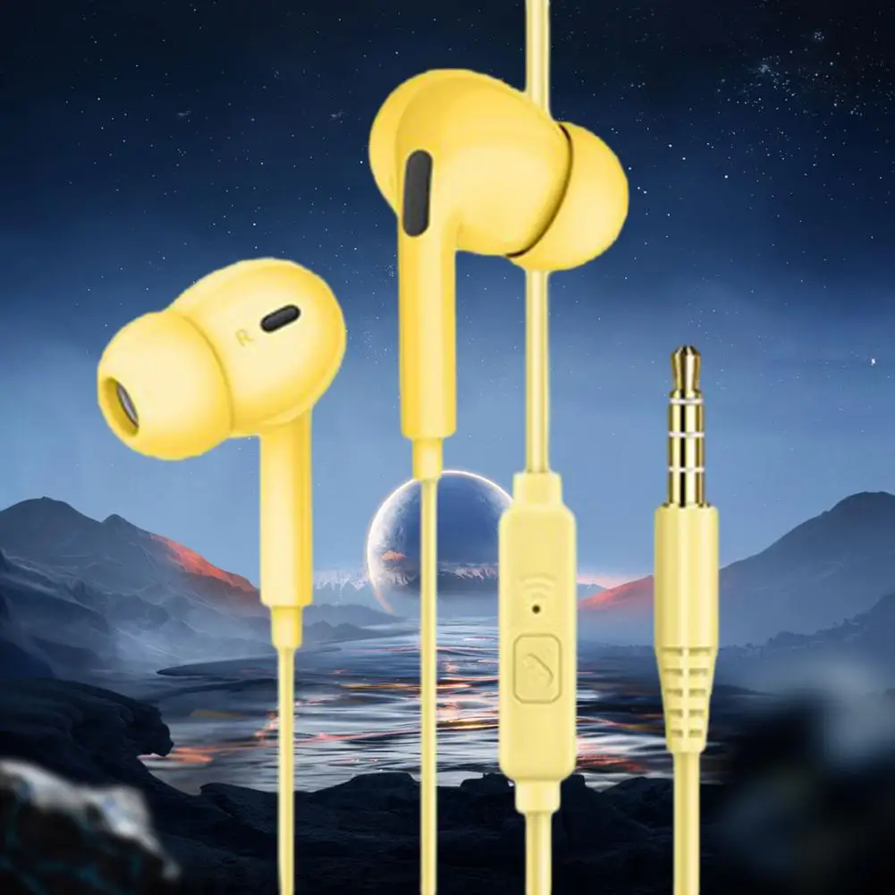 Проводная гарнитура с объемным звуком, Hi-Fi наушники-вкладыши, цветные наушники-вкладыши, для компьютеров