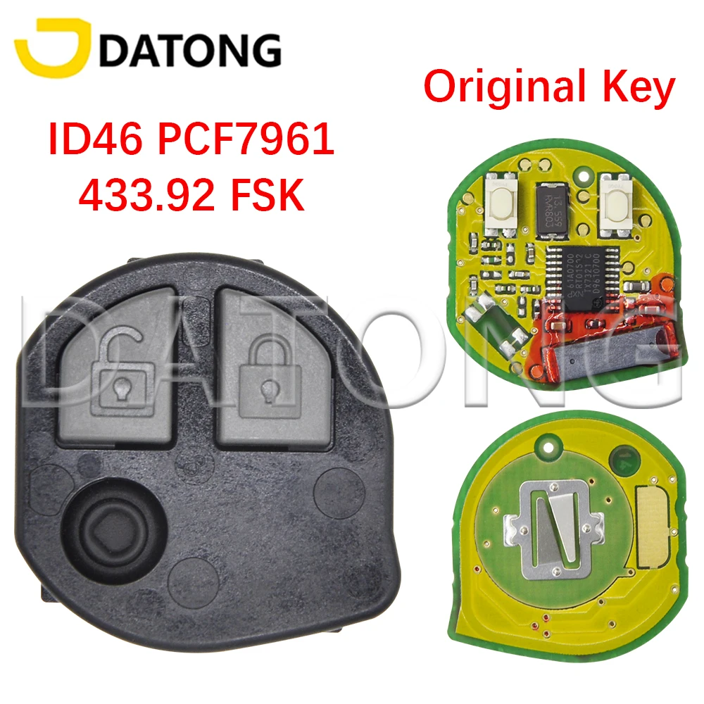 

Оригинальные запчасти для автомобильных ключей Datong World 37145-71L20 37145-71L2 ID46 PCF7961 433.92FSK T68L0 для Suzuki Cultus Xcross SX Swift