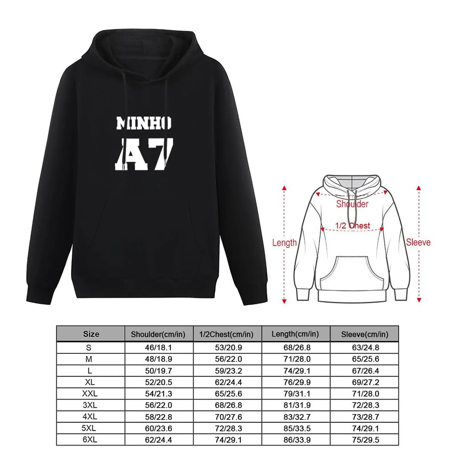 Minho A7 Pullover Hoodie mens designer clothes fashion men male clothes men's oversize hoodie