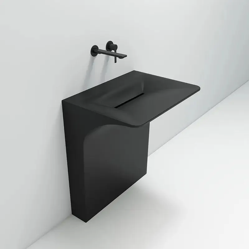 Acrylic column special-shaped basin light luxury washbasin modern washbasin hotel home Internet celebrity washbasin floor type