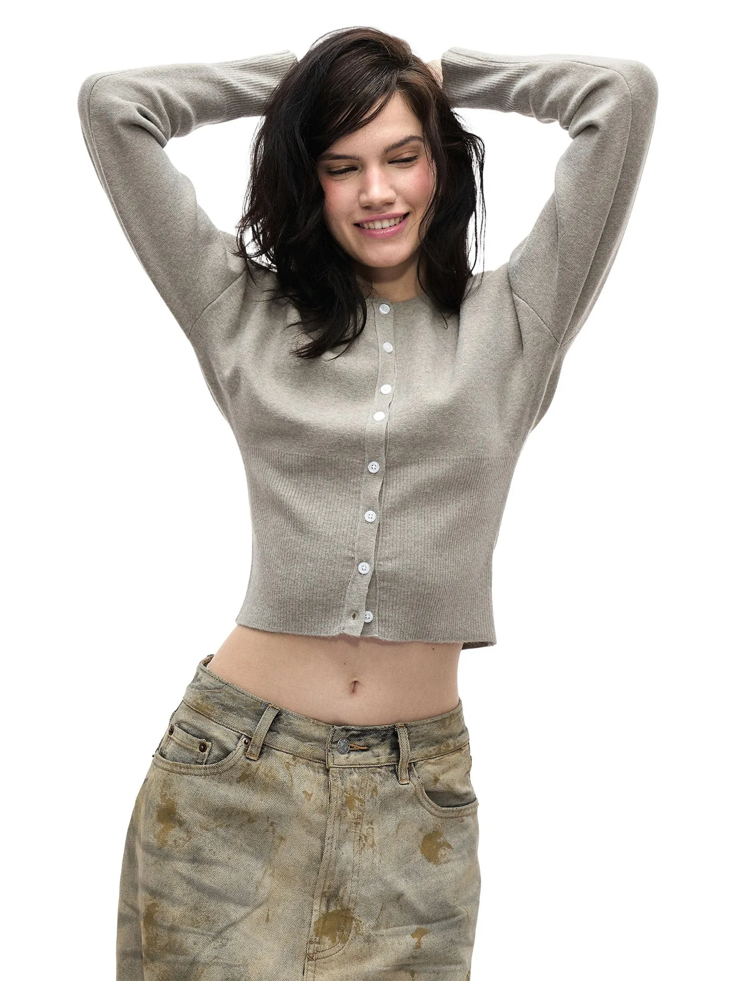 

High-Quali Knitted Button-Up ort Cardigan Slim Fit Old Money Sle Early Spring New Arrival Women's Faion Knitwear