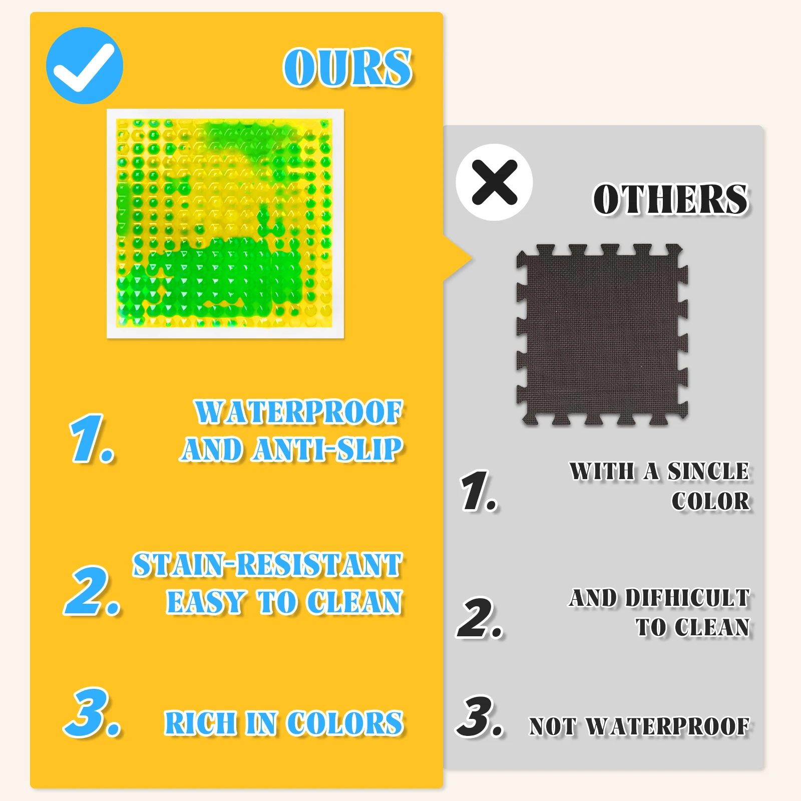 Visual Sensory Toys for Children Document Fun on Sensory Mat Educational Toy for Kids Developmental Learning Playmat