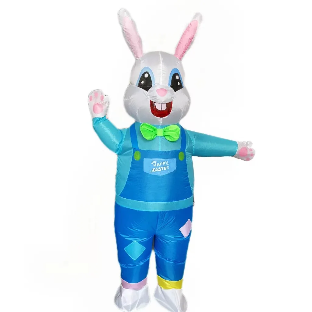 Easter Bunny Inflatable Costumes Mascot Multi-Kinds Rabbit Fancy Halloween Christmas Cosplay Party Bunny Dress Suits for Adult
