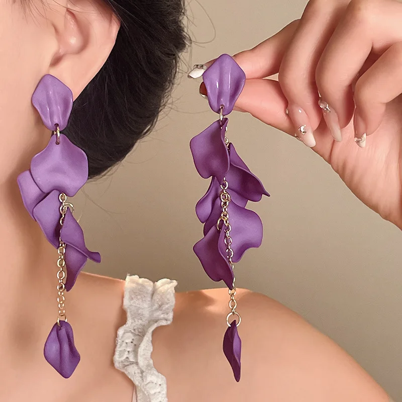 Женские серьги с кисточками в стиле бохо, модные индивидуальные серьги-капли, стиль отпуска на берегу моря, серебряные украшения с иглами