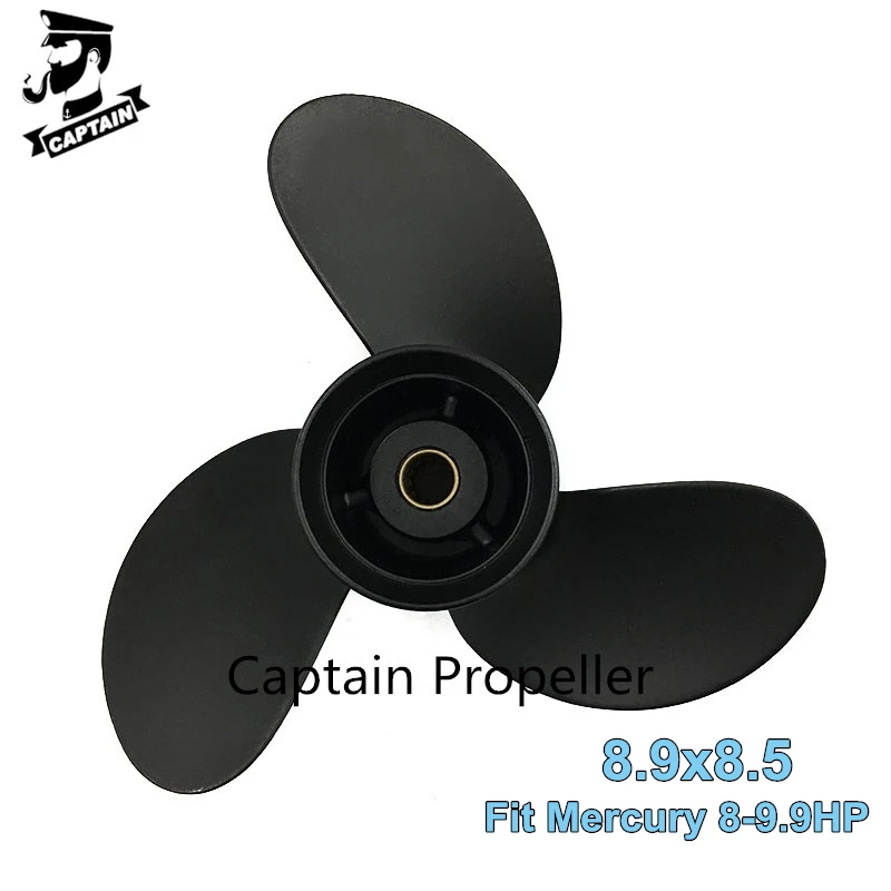 

Captain Outboard Propeller 8.9x8.5 Fit Mercury Tohatsu Boat Engines 4-Stroke 8HP 9.9HP 12 Tooth Splines RH винт лодочного мотора