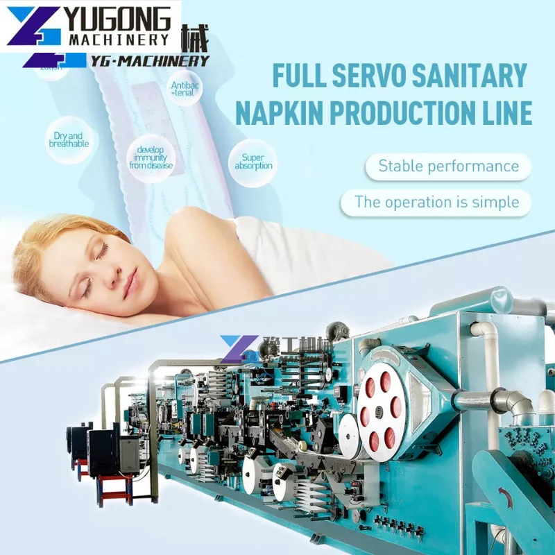 Full Servo Automatic Panty Liner Production Line Ladies Women Sanitary Napkin Pads Manufacturing Making Machine Price